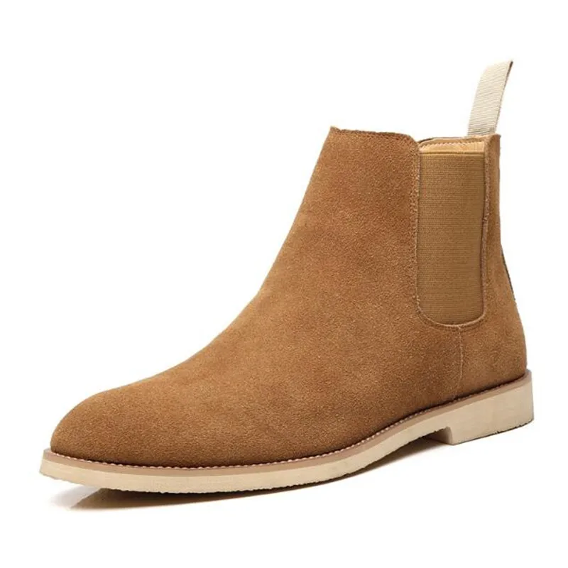 Chelsea Boots Suede - NEW Fashion Designer Chelsea Boots Men