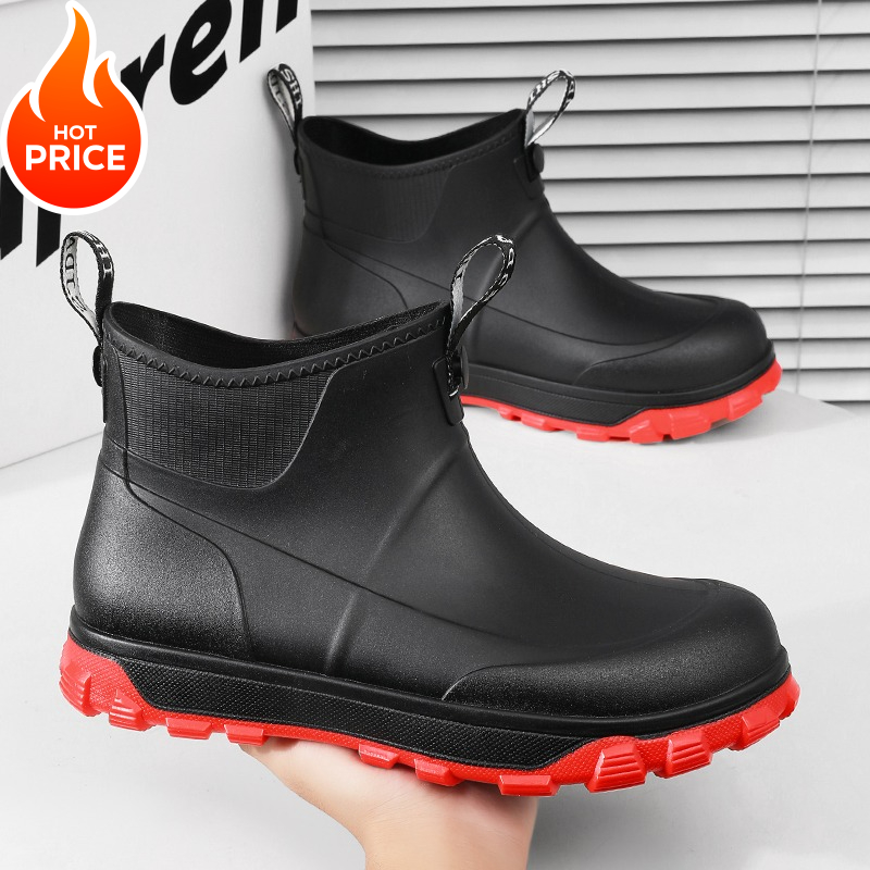 Men'S Shoes Water Resistant - Men's midsole rain boots waterproof anti