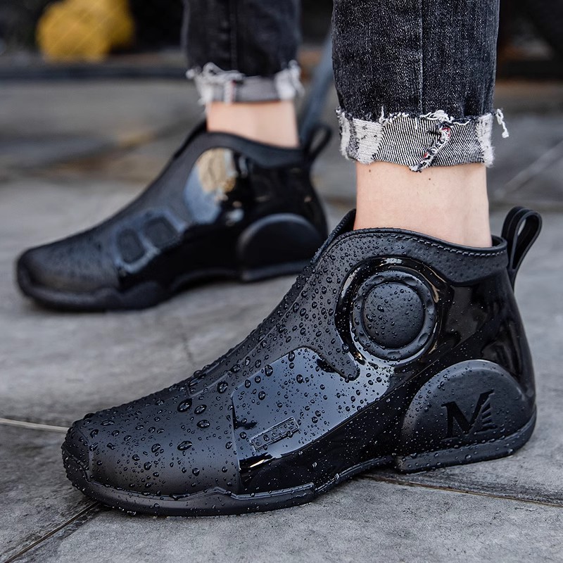 Men'S Shoes Water Resistant - Men's High-quality Rain Shoes Summer Waterproof
