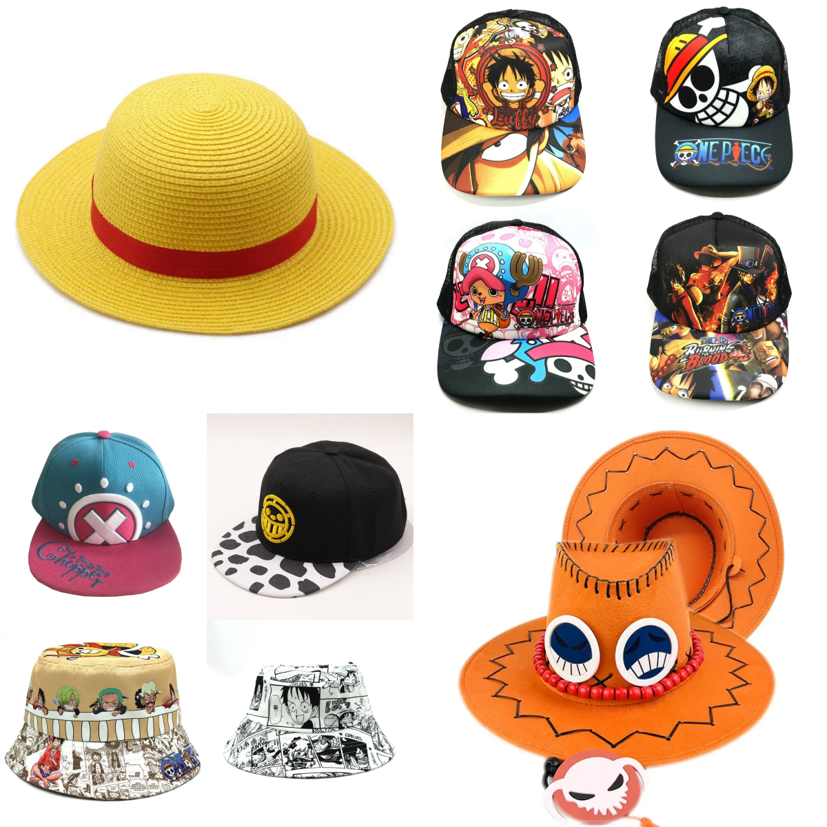 Men Shoes Models - Anime Luffy Straw Hat for Men
