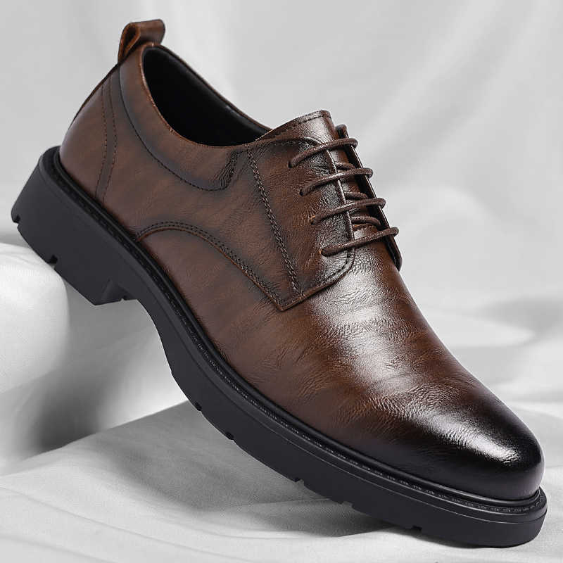 Men Shoes Runners - Thick Heeled Fall Road Runner Mules