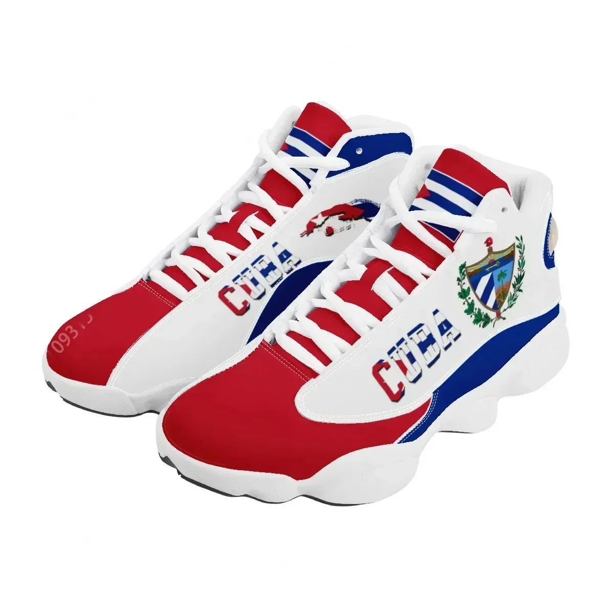 Men Shoes Runners - CUBA Flag Print Cool Men Basketball
