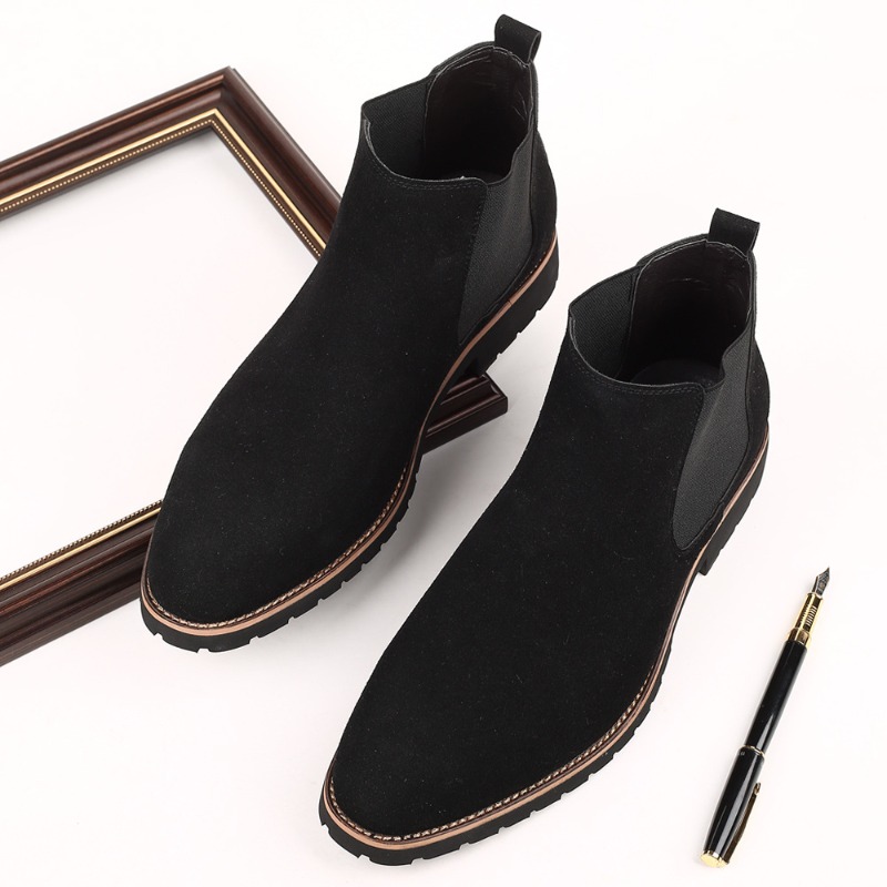 Men Ankle Boots British Style  - Chelsea Boots Suede review and price