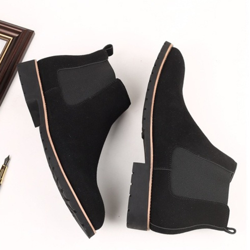Men Ankle Boots British Style  - Chelsea Boots Suede review and price