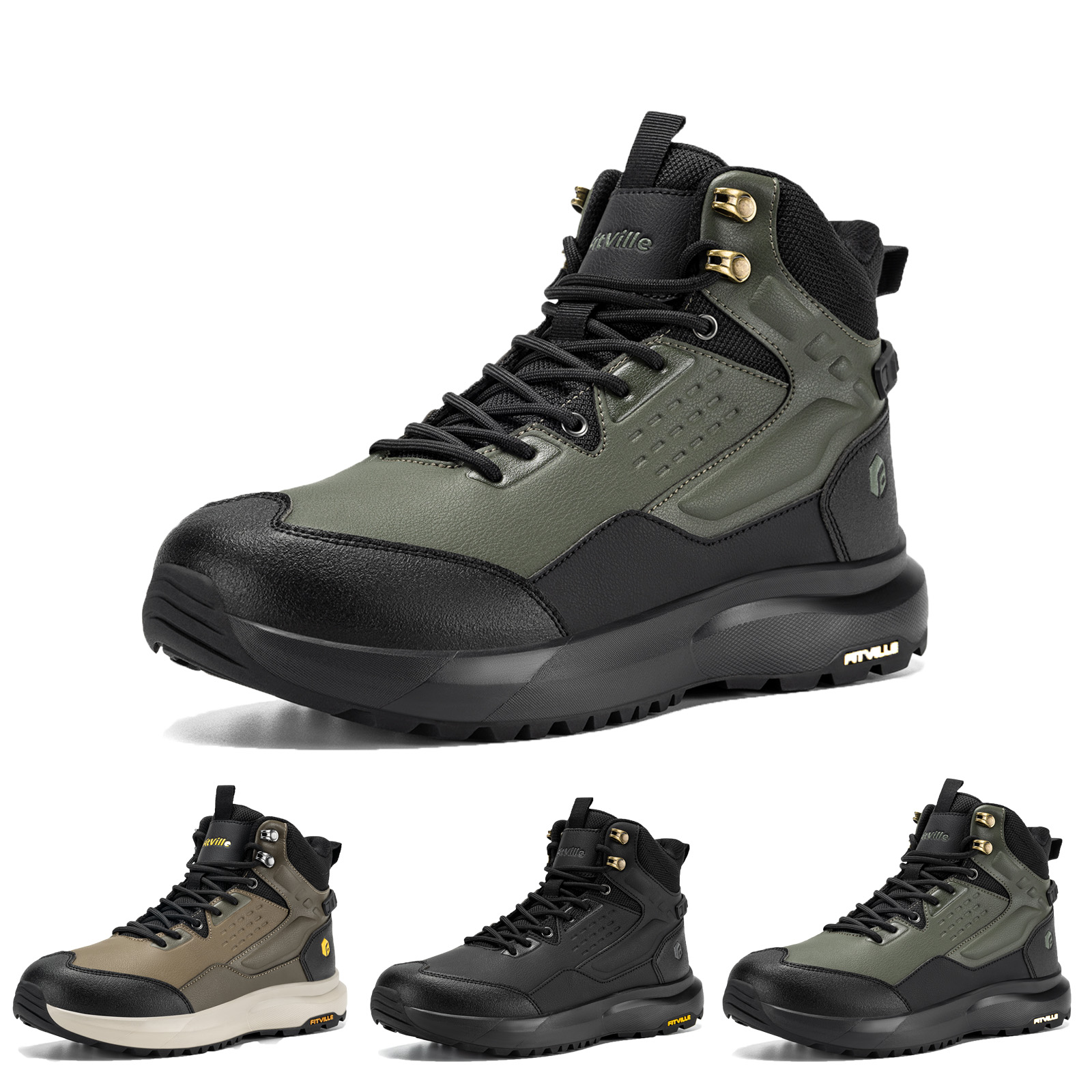 FitVille Men's Wide Hiking Boo - Men'S Shoes Water Resistant review and price