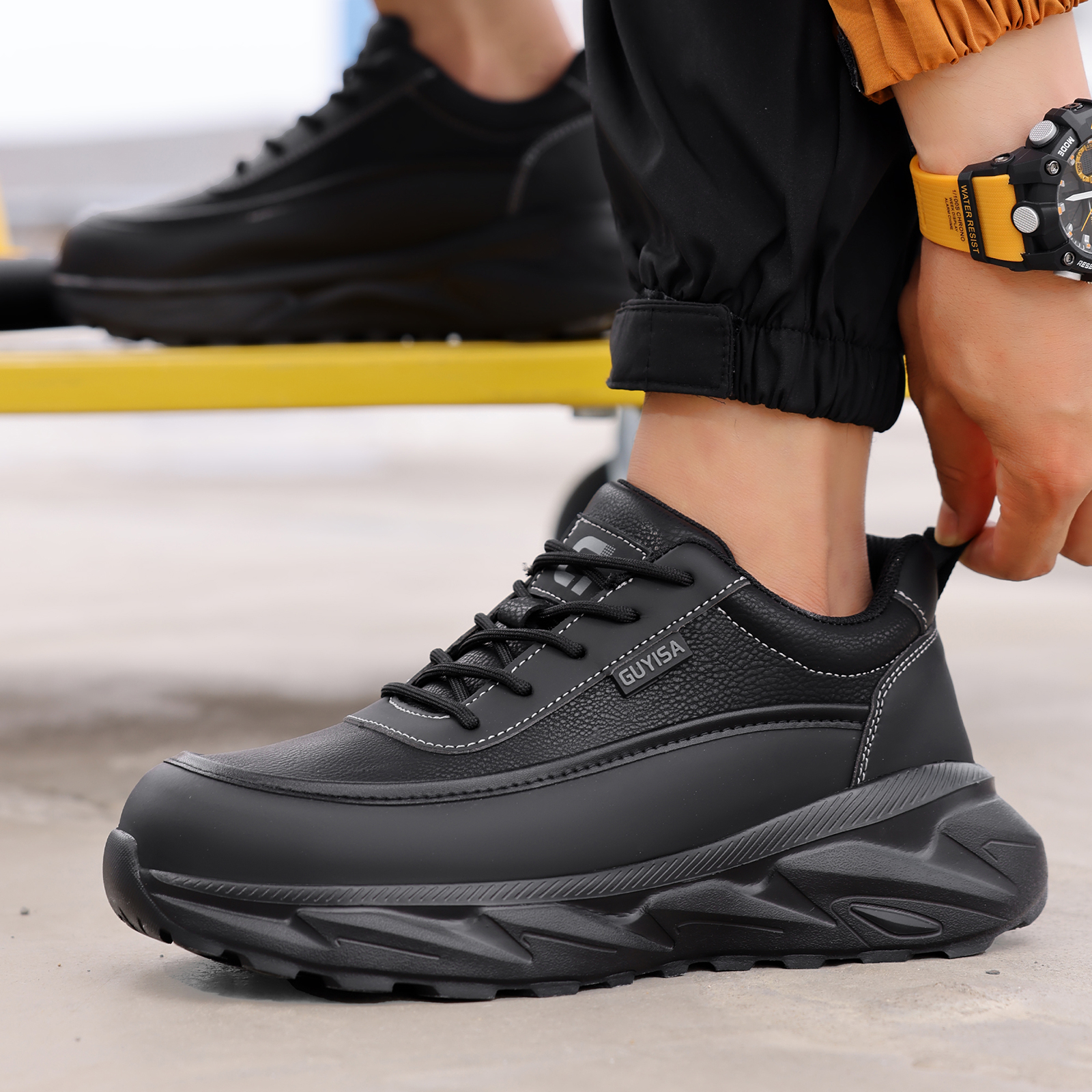 GUYISA Men's Work Shoes - Brea - Men Shoes Models review and price