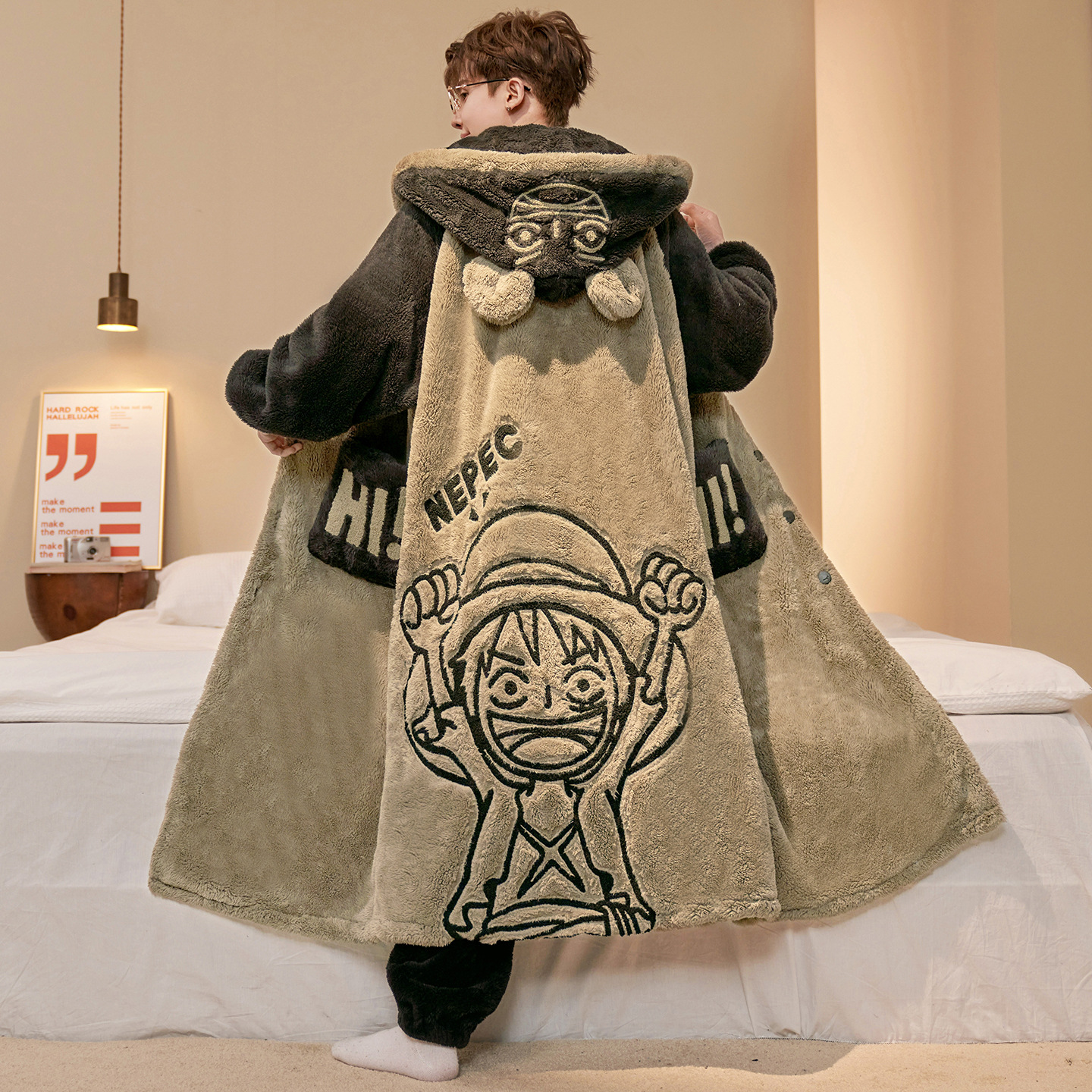 One Piece Luffy Bathrobe Anime - Men Shoes Models review and price
