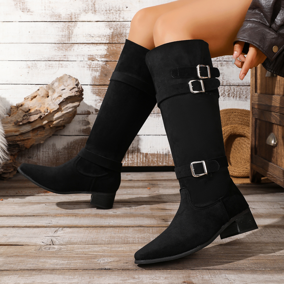 Retro Style Khaki Suede High B - Chelsea Boots Suede review and price